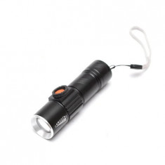 Lanterna incarcare USB Electric Torch cu acumulator incorporat foto