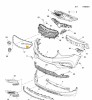 Ornament grila Opel Mokka X, 09.2016-, montare fata, dreapta, cromat, RapidAuto