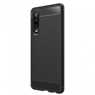 Husa Silicon CARBON Huawei P30 Negru foto