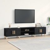 VidaXL Dulap TV, stejar negru, 180x31,5x40 cm, lemn prelucrat