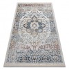 DISTIN 0834A covor modern bleumarin / albastru / galben / teracota - Ornament, vintage, franjuri, 140x190 cm