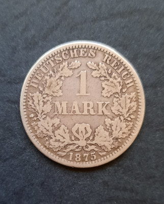 Moneda de argint - 1 Mark &amp;quot;Wilhelm I&amp;quot; 1875, litera A - Germania - B 2160 foto