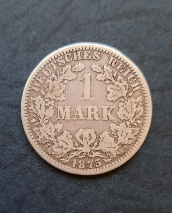 Moneda de argint - 1 Mark &quot;Wilhelm I&quot; 1875, litera A - Germania - B 2160
