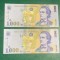 2 bancnote 1000 lei 1998 necirculate
