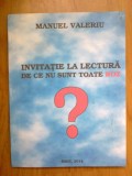 D4 Invitatie la lectura - De ce nu toate sunt roz - Manuel Valeriu