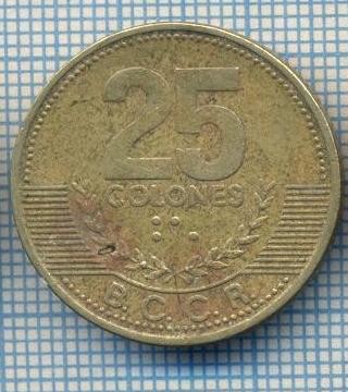 AX 556 MONEDA- COSTA RICA - 25 COLONES -ANUL 2001 -STAREA CARE SE VEDE foto