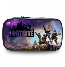 Penar Fortnite, un compartiment, 22 cm, negru cu imprimeu Fortnite model 2 foto