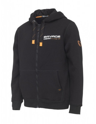 Hanorac Savage Gear Urban Zip, Culoare Black Ink,Marime L foto