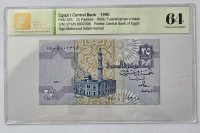 25 Piastres Egypt 1990 foto
