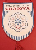 Fanion (model vechi) fotbal - Clubul Sportiv Scolar CRAIOVA