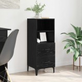 vidaXL Bufet cu sertar Stejar negru 34 x 34.5 x 90 cm Lemn compozit 880954