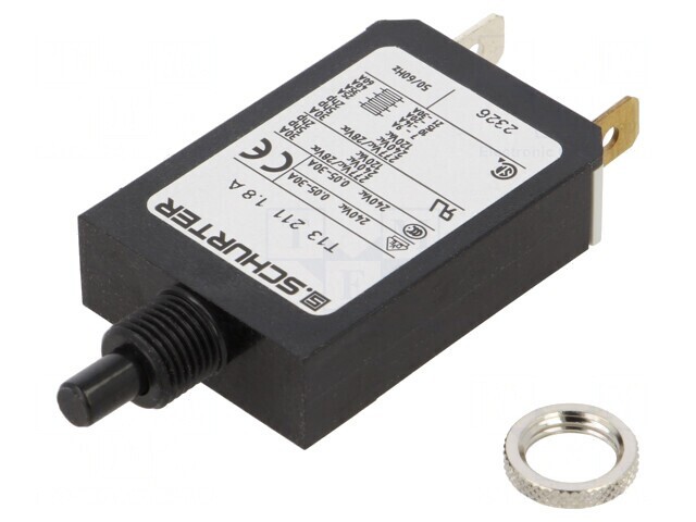 &Icirc;ntrerupător de Supracurent 240VAC 28VDC 1,8A SPST IP40