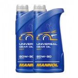 Pachet 2 litri Ulei Transmisie MANNOL Universal 80W90 GL-4 Mineral (Sarcini Grele, Anti-uzura)