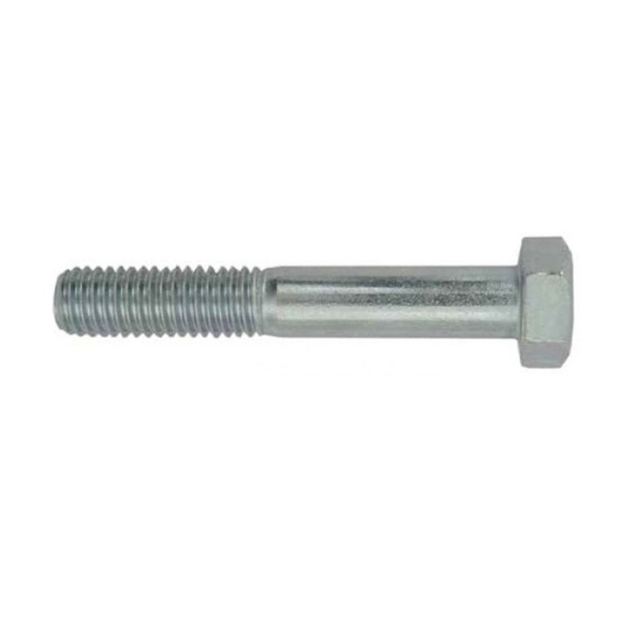 Surub cu cap hexagonal, filetat partial, otel, zincat alb, M20 x 140 mm