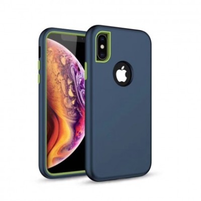 Husa Capac DEFENDER Solid 3 in 1 Apple iPhone XS Max Blue foto