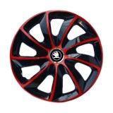 Set 4 Capace Roti 17 inchi, Stig Rosu-Negru, Compatibil cu Skoda Nou Verde