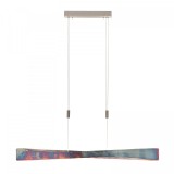 Lustra tip pendul Lian, LED, metal, multicolor, 118 x 195 cm
