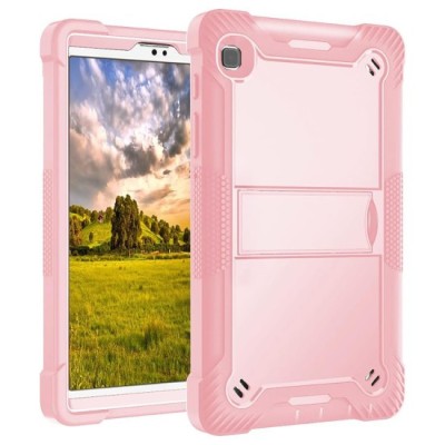 Husa pentru Samsung Galaxy Tab A7 10.4 (2020 / 2022) + Folie - Techsuit Rugged TabShell - Rose Gold foto