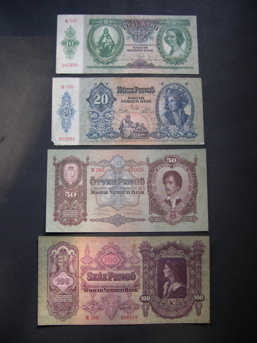 Lot 7 buc. DIFERITE Ungaria pengo 1930 - 1946