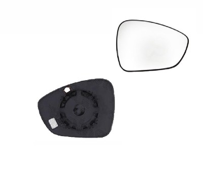 Geam oglinda exterioara cu suport fixare Opel Crossland X, 03.2017-, Citroen C3 Aircross, 10.2017-, partea Dreapta, incalzit; sticla convexa; geam cr foto