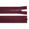 Fermoar plastic detasabil Crisalida, lungime 85 cm, Visiniu
