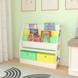 Raft copii Neda 74x71x23cm alb / verde / galben [en.casa] HausGarden Leisure