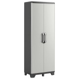 Dulap depozitare multifunctional Keter Gear, 182cm, 3 rafturi reglabile, gri/negru, 68x39x182 cm