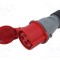 Conector alimentare AC trifazate AMPHENOL IP&amp;S 32A 440V mufă mamă IP44