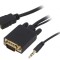 Cablu HDMI la VGA cu Jack 3.5mm