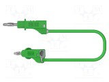 Cablu de măsurare 60VDC 30VAC 20A cu soclu axial 4mm verde ELECTRO-PJP