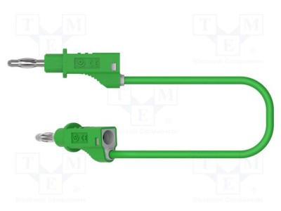 Cablu de măsurare 60VDC 30VAC 20A cu soclu axial 4mm verde ELECTRO-PJP foto