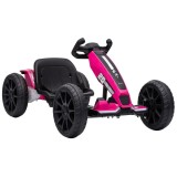AIYAPLAY Gokart Electric pentru Copii 12V Gokart cu 2 Motoare, Scaun Reglabil &icirc;n 4 Trepte, Pornire Bl&acirc;ndă, EVA-Roți, LED-Faruri | Aosom Romania