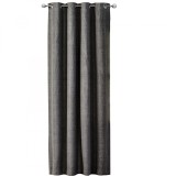 Draperie Elfie Opac cu inele Jemidi, 140 x 245 cm, Gri, Poliester, 55279.19.01
