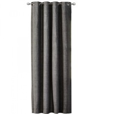 Draperie Elfie Opac cu inele Jemidi, 140 x 245 cm, Gri, Poliester, 55279.19.01