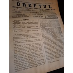 Dreptul, Revista de legislatiune, doctrina, jurisprudenta, economie politica,Anul XXXIV Nr.10 1905 - C.G.Dissescu, V.Athanasovici, Paul Negulescu, Al.