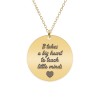 Graduatio - Colier personalizat profesoara invatatoare din argint 925 placat cu aur galben 24K
