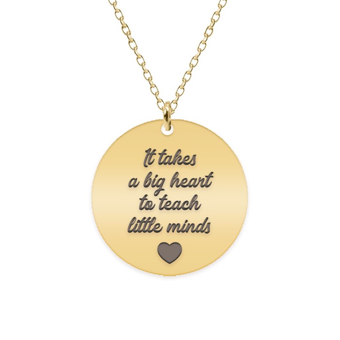 Graduatio - Colier personalizat profesoara invatatoare din argint 925 placat cu aur galben 24K