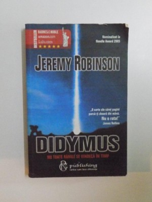 DIDYMUS de JEREMY ROBINSON foto