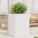 Jardiniera de gradina, alb, 50x50x68,5 cm, lemn masiv de pin GartenMobel Dekor, vidaXL