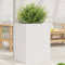 Jardiniera de gradina, alb, 50x50x68,5 cm, lemn masiv de pin GartenMobel Dekor