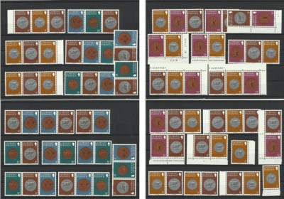 Guernsey MNH 1979 - Monede pe timbre (vedeti toate scanurile) foto