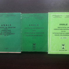 Lot 3 Analele Institutului de Viticultura si Vinificatie Valea Calugareasca