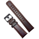 Curea de ceas din piele maro inchis 20mm 22mm 24mm WZ2210, Time Veranda
