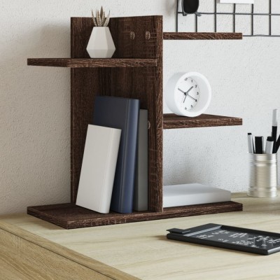 vidaXL Organizator birou, stejar maro, 42x21,5x42 cm lemn prelucrat foto
