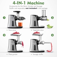 Storcator Slow Juicer AMZCHEF GM3001 Resigilat foto