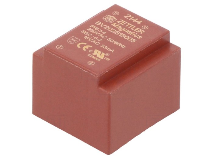 Transformator &icirc;ncapsulat 0,5VA 15V PCB