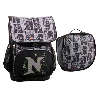 Ghiozdan neechipat Optimo + sac sport, Lego Core Line design NinjaGo Shadow foto