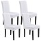 Huse pentru scaun W4 set 4 buc poliester/elastan alb [neu.haus] HausGarden Leisure