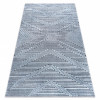 Covor Structural SIERRA G5013 țesute plate albastru - Zig zag, etnic, 120x170 cm, Dreptunghi, Polipropilena