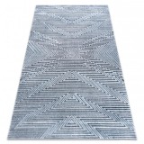 Covor Structural SIERRA G5013 țesute plate albastru - Zig zag, etnic, 160x220 cm, Dreptunghi, Polipropilena